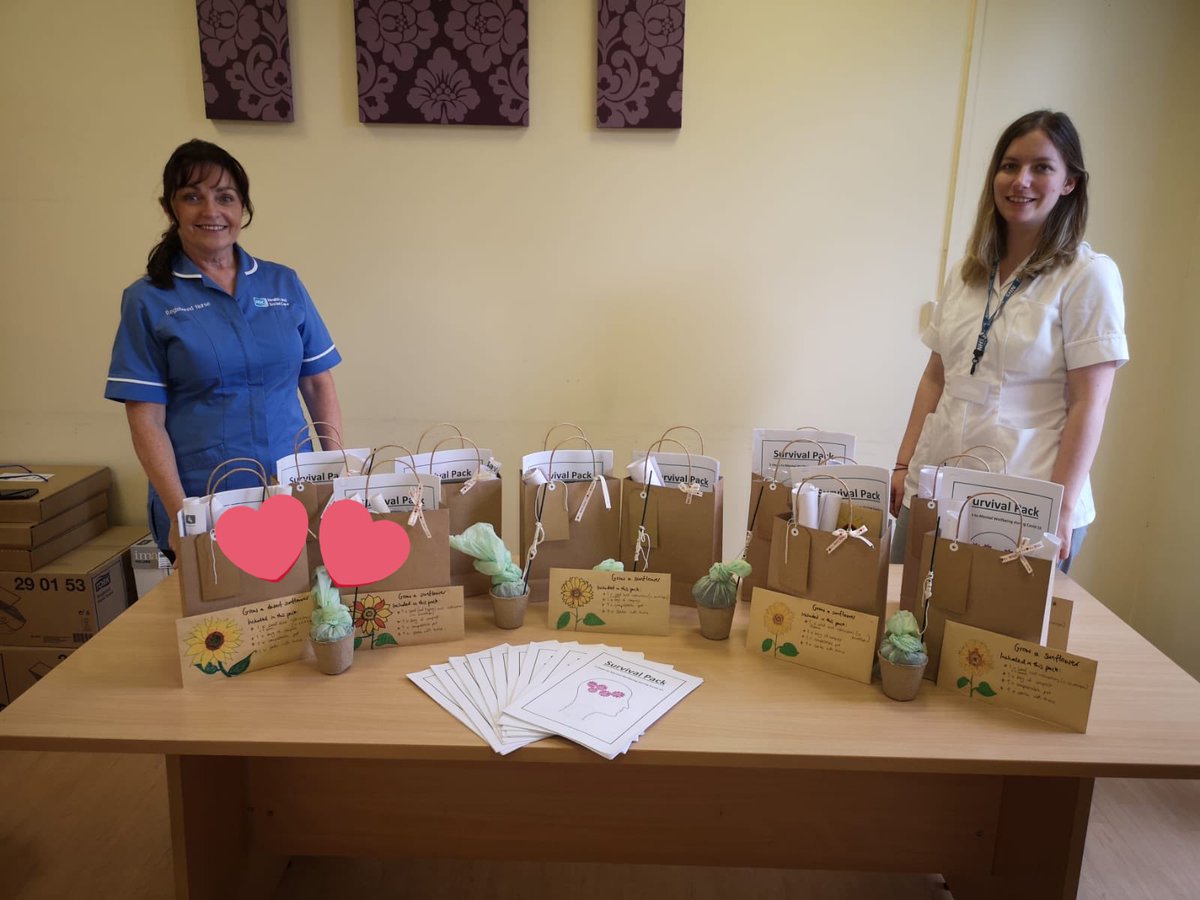 IeGenevieve's tweet photo. Feeling so proud right now of the team and esp these 2ladies, Geraldine&amp; Harriet..they have been working hard 4the last few weeks 2design and put together a ‘survival pack’ 4 people referred by key workers in Carrick &amp; newtownabbey area!! All made personal 2each person... https://t.co/CZH79tdr7D