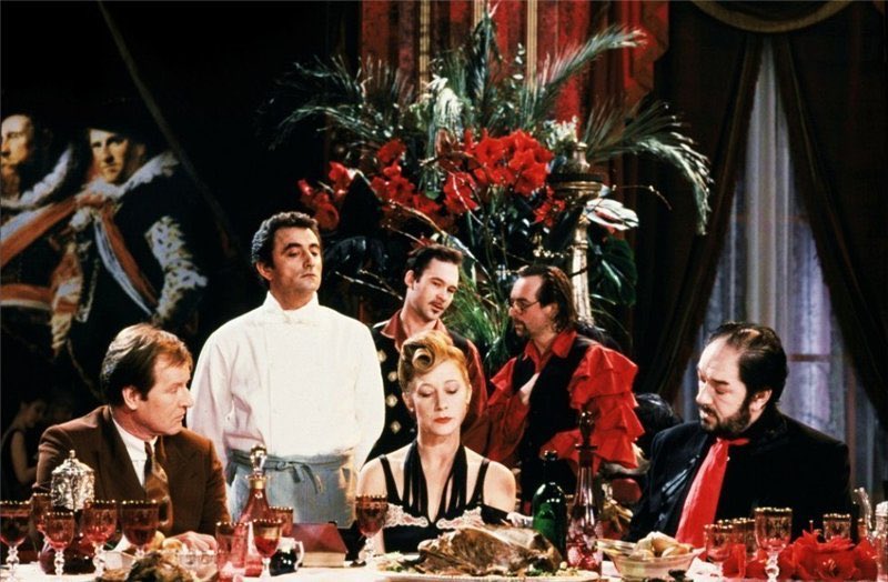 Day 3: Five Word+ Film.Plumping for The Cook, the Thief, His Wife & Her Lover (1989). Delicious use of colour and staging, hateable villain, satisfying Tantalean(-ish) revenge.Semi-related, director Peter Greenaway’s Propero’s Books is a similar feast for the eyes.