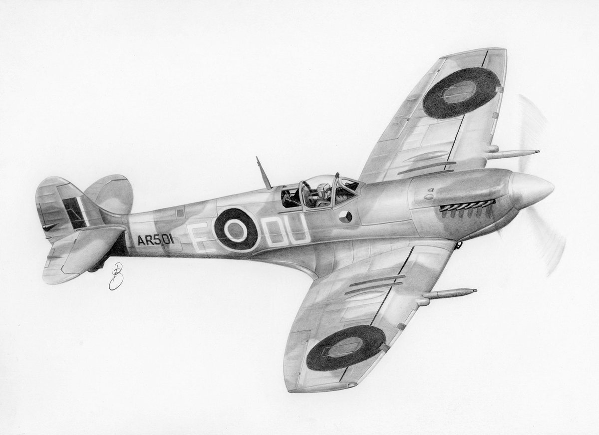StrikeEagle492's tweet photo. My Spitfire drawing is now finished. Reasonably pleased, but I don’t think it turned out as well as the Mustang I did about 18 months ago. 🤷🏻‍♂️

#pencil #drawing #illustration #graphite #stayincolourin https://t.co/Go3ACdBSfI