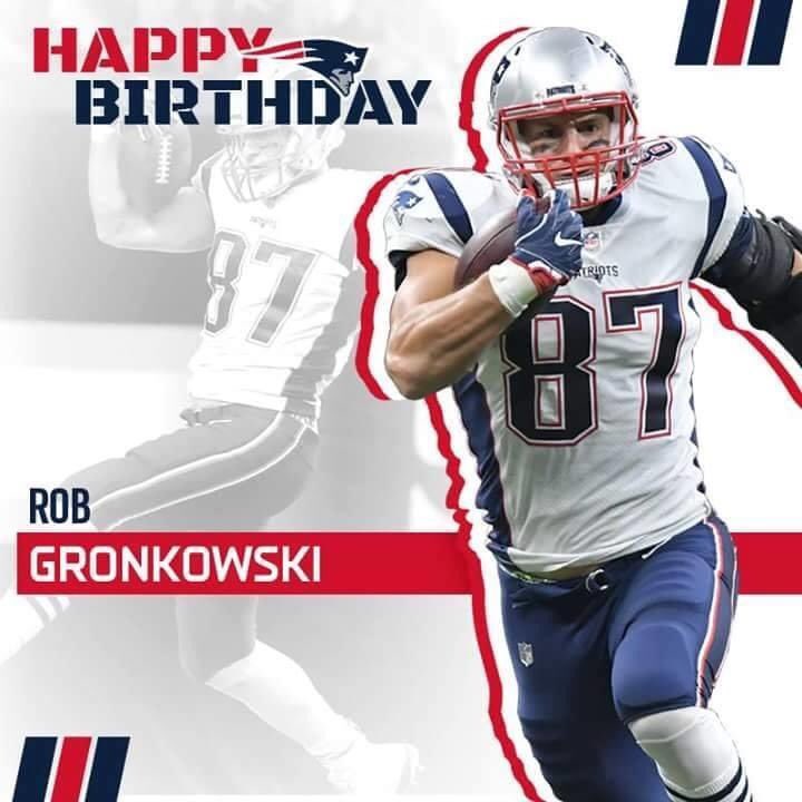 Happy Birthday to former New England Patriots Tight End and 3-Time Super Bowl Champion Rob Gronkowski. 