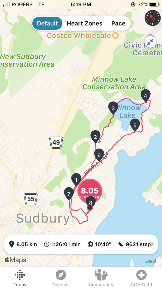 HeyItsMeMissJT's tweet photo. According to the GPS, I swam for a bit. #GoodToKnow #WhoKnew #MinnowLakeTrails #OutdoorFitness #TakeAHike #FitbitStyle #CardioLover 👍🐠🌲💦🤣💜 https://t.co/5zMGC6Ov7a