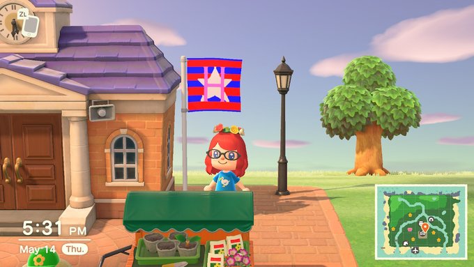 The official flag of Hentablet is now flying!  #AnimalCrossing #ACNH #NintendoSwitch https://t.co/h3<a href="/tag/animalcrossing"class="tags">#AnimalCrossing</a><a href="/tag/nintendoswitch"class="tags"><span>#nintendoswitch</span></a><a href="/tag/acnh"class="tags"><span>#acnh</span></a>