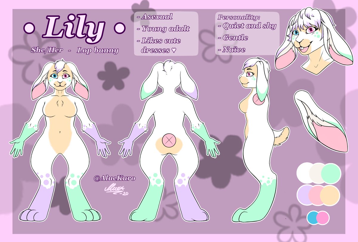 AlueKuro's tweet photo. Finished reference sheet for @LilyTheBunbun, had a great time working on this sweet lady~!

(Retweets are greatly appreciated) https://t.co/TRwWDvn1QJ