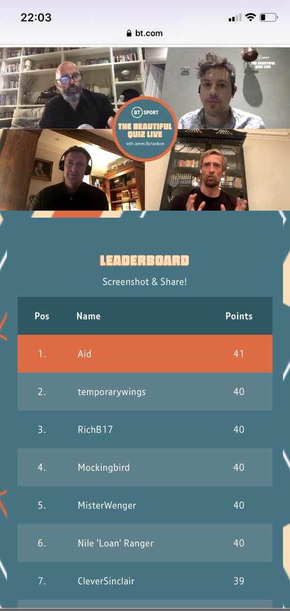 Thanks for coming 👍🏻 <a href="/petercrouch/">Peter Crouch</a> <a href="/chris_sutton73/">Chris Sutton</a> <a href="/oilysailor/">Duncan Alexander</a>