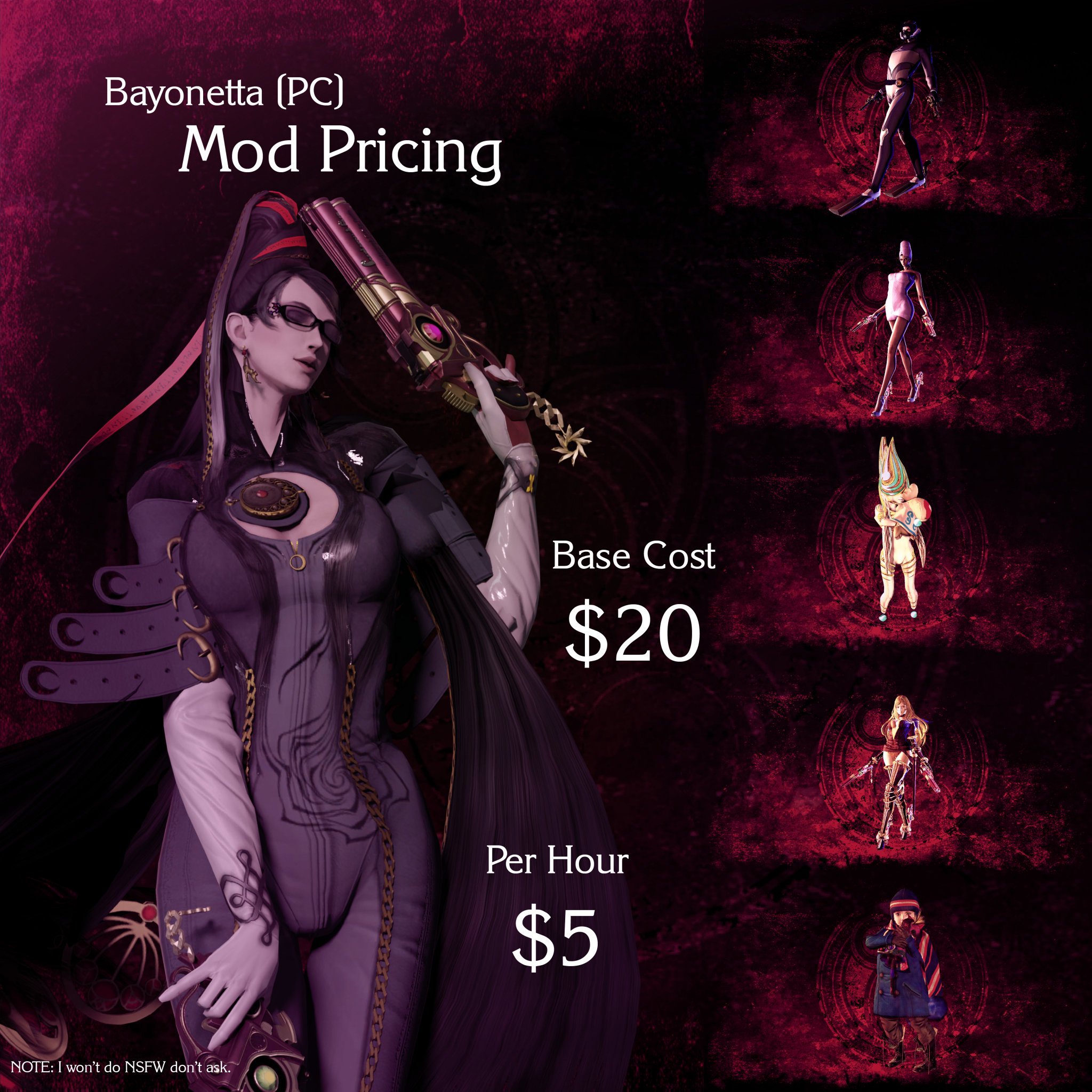 Is there a mod that replaces the current UI in the game with the ones shown  in the picture? : r/Bayonetta