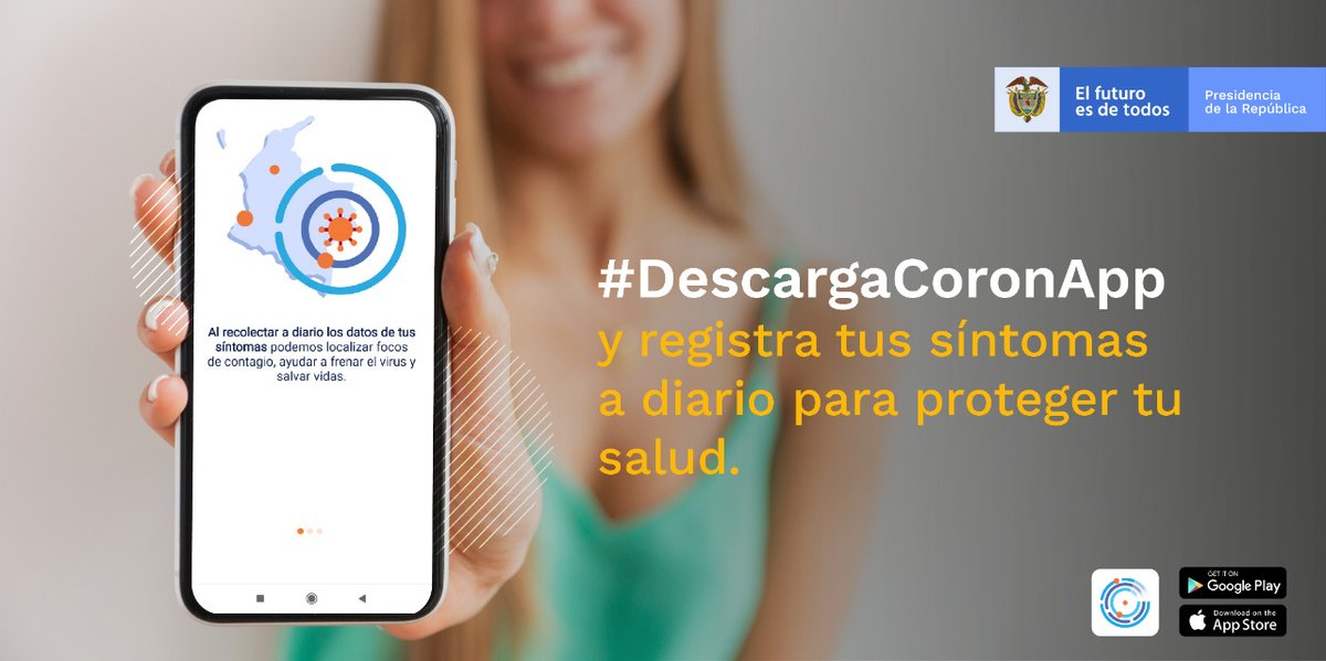AeropuertoUIB's tweet photo. Descarga #CoronApp Colombia y reporta diariamente tu estado de salud. ¿Sabías que esta aplicación es gratuita y no requiere el uso de datos? Más detalles: https://t.co/ey7RIoD6gN 📲 https://t.co/O461b44coX