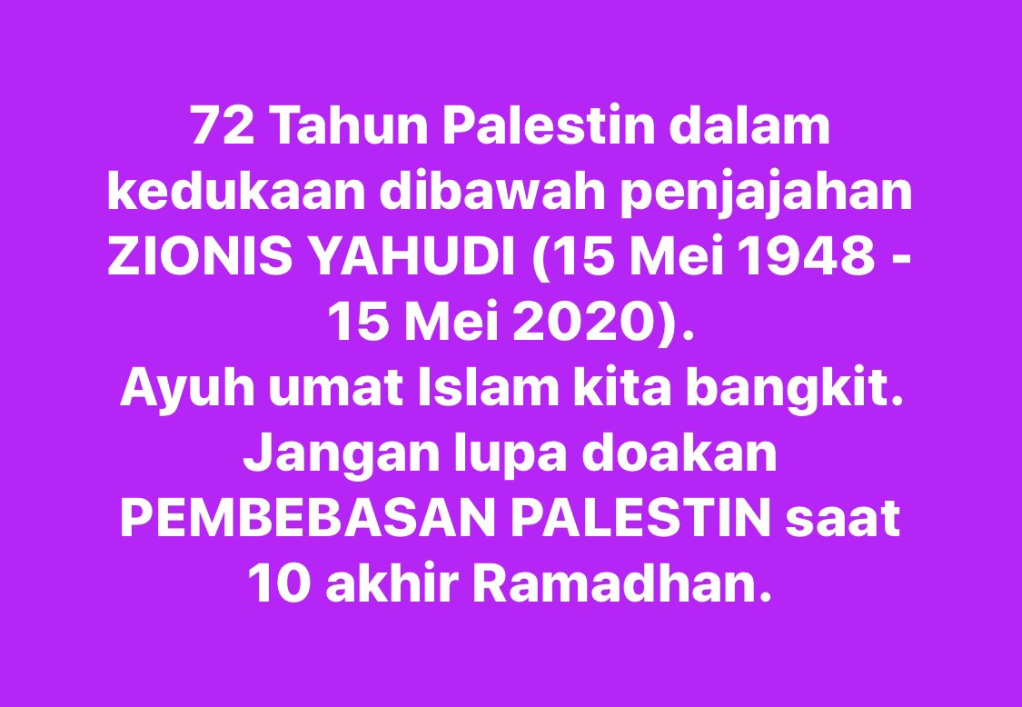 sukriomar's tweet photo. Jangan lupa doakan Palestin

#FreePalestine https://t.co/WG5I0wgRiC