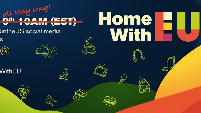 EUintheUS's tweet photo. Looking for something new to do while staying home tonight? Remember, #HomeWithEU is up all May! There’s a breadth of European cultural experiences free for you to explore. Check it out ➡ https://t.co/hy5lrwup7f https://t.co/kb0Mabk5HP