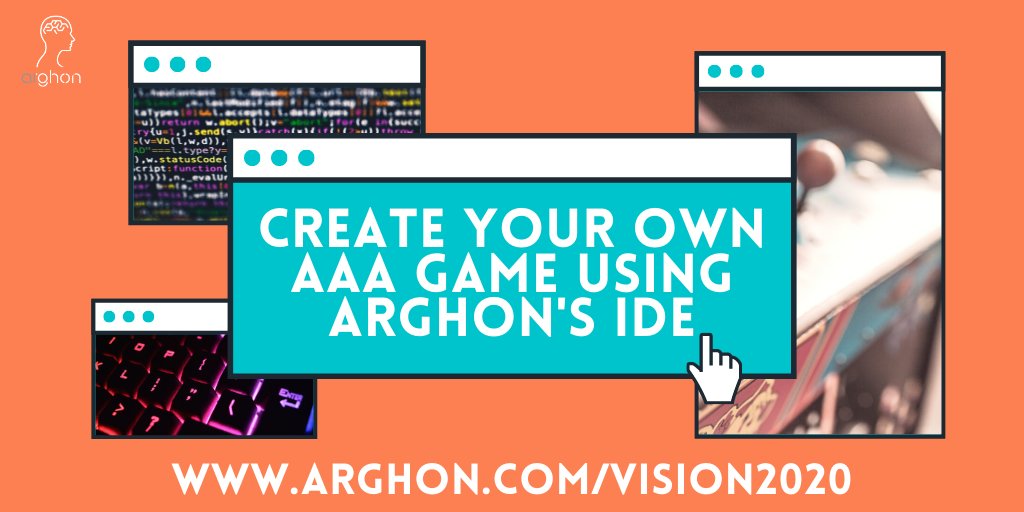 ArghonAI's tweet photo. You can create your own AAA Game with Arghon's IDE! With our new gaming template, you can get started for free. Visit https://t.co/1mvOrPzG4r 

#AI #aaagames #AAA #gamer #coding #vision2020 #Arghon #twitch #tech #ArtificialIntelligence #games https://t.co/gGQ272lpnv