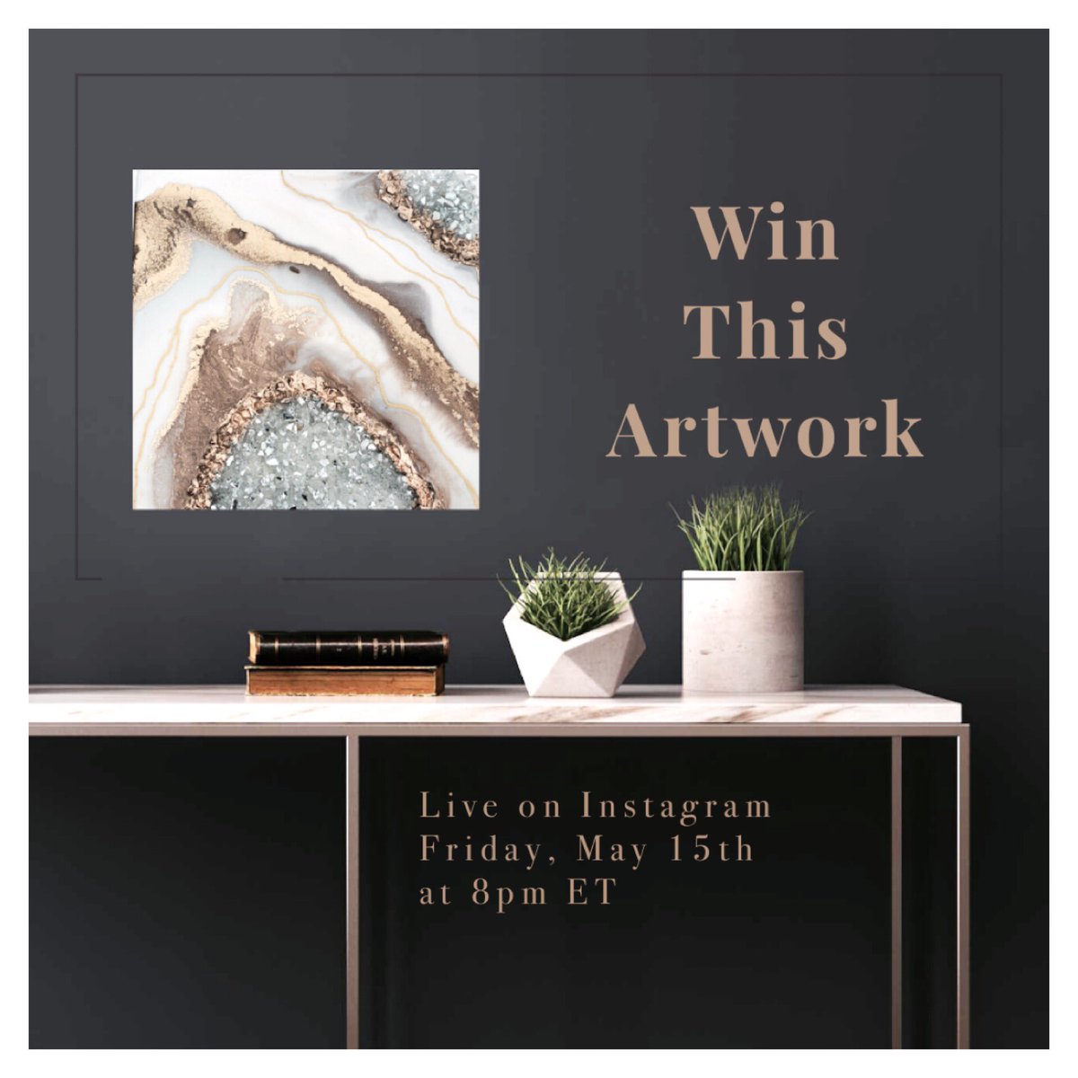 LIVE on Instagram 
Join us for a chance to win amazing artwork created by Priya Malhotra on Friday, May 15th at 8pm ET. #toronto #livingluxe #luxurylife