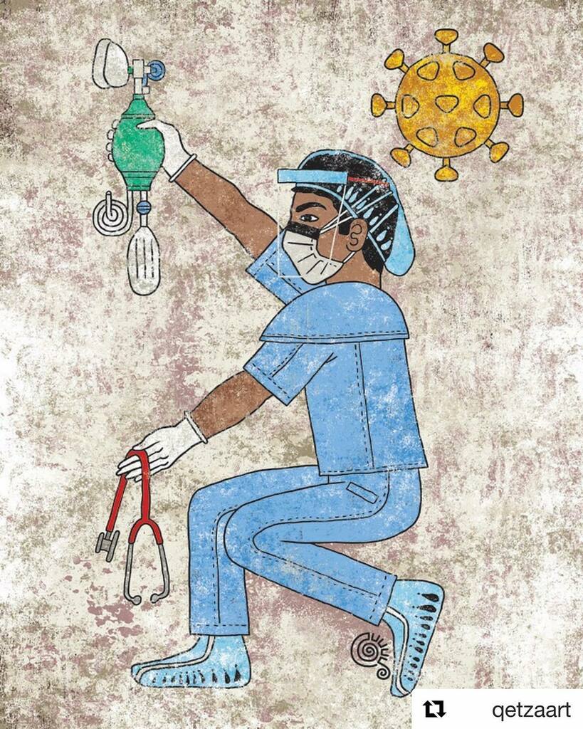 eyegiene's tweet photo. #firstresponders ➕ #mextasy
#Repost @qetzaart
・・・
Respiratory Therapist Healthcare Warrior - Have had many requests for this and finally had a chance to get to it. #healthcareworkers #respiratorytherapist #frontlineworkers #frontlinewarriors #representationmatters #azte… https://t.co/w3FFpoDLWO