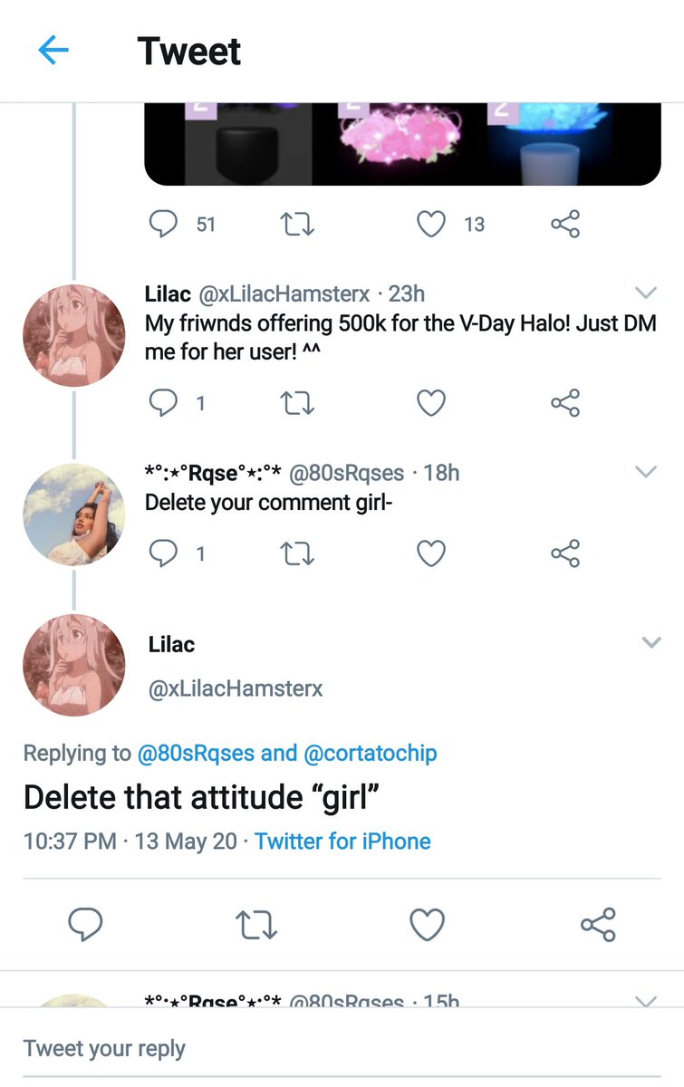 80sRqses's tweet photo. @xLilacHamsterx Nah you said I had an attitude now stop lying. https://t.co/XxbDB4EYSf