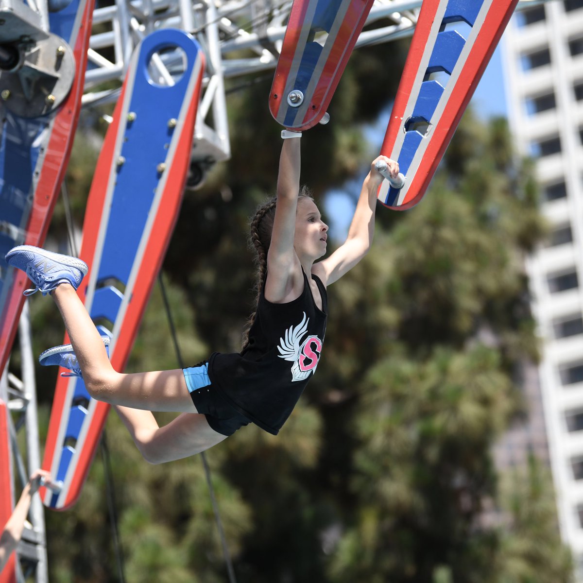 NBCConnecticut's tweet photo. Meet Sky Awalt, the 10 year old from Brookfield who trains at Ninja Mania in Danbury and will be on an episode of American Ninja Warrior Jr. airing Friday at 6PM on Universal Kids. @GLucivero has her story tonight during the #NBCCT News at 6PM! (📸 @universalkids) https://t.co/Ldrq6RBzWs