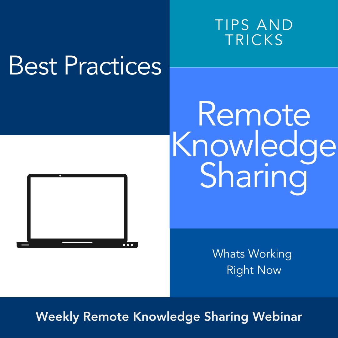 Feeling the fatigue of #remotework? Come grab some best practices for working from home to stay fresh and fight back against fatigue during our weekly remote knowledge sharing webinar, Fridays from 2-3 PM EST bit.ly/knowledge-shar…. #WorkFromHome #enablement #knowledgesharing