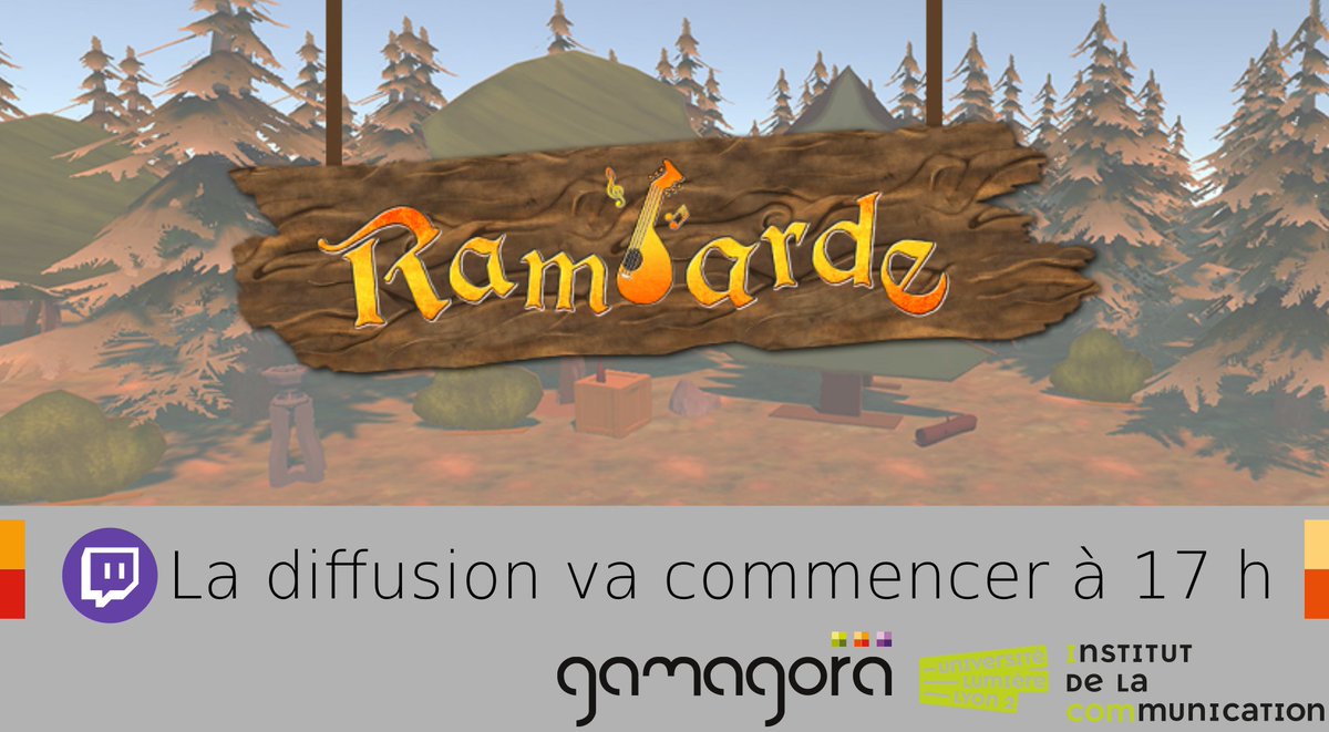 gamagora's tweet photo. 📺 Troisième live sur un jeu des étudiants de #Gamagora, @Master_MAAAV et @CPELyon à 17h : 🌟Rambarde🌟
🔥 https://t.co/v8e3U2LxpP
💬Découvrez le jeu et questionnez les concepteurs !🗨️
🎮Tous les jeux sont dispo 🆓: https://t.co/9TdEHjxASO 🎮
@icom_lyon @univ_lyon2 @afjv_twit https://t.co/P5sWTvTmF9