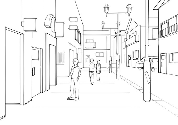 背景の模写4
もっと観察が必要だなあ 