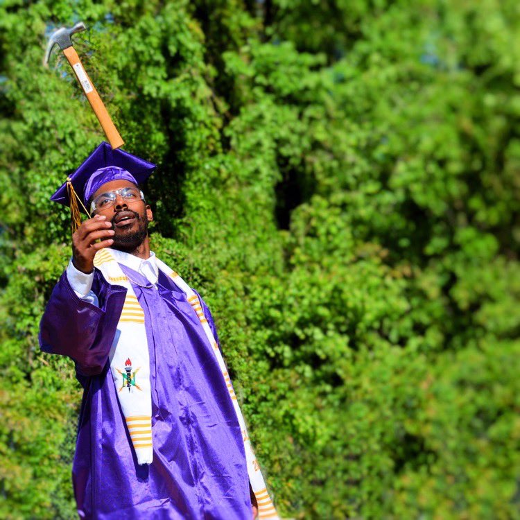 ECU_NSBE's tweet photo. Congratulations Altavier Young!! 🎓🍾 He has received 2 Bachelors Degree of Science in Electrical and Mechanical Engineering and a Minor French!🎊 @DopeTAVIE https://t.co/bMP7k3fL79