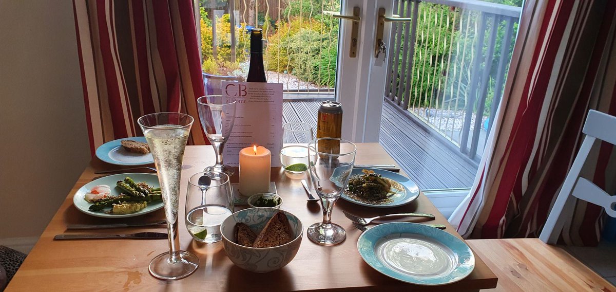 Many thanks to <a href="/CailBruich/">Cail Bruich</a> for our lovely at home anniversary dinner, before hubster escapes away to sea again, the cod and the beef were out of this world!