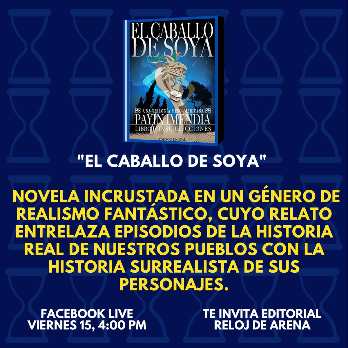 RelojDeArenasv's tweet photo. Conoce mas sobre este asombroso libro y su autor "Efraín Imendia" el día de mañana en nuestra cuenta de facebook 
👉https://t.co/y81QcBwY2E

#LiteraturaSalvadoreña
#YoSoyRelojDeArena https://t.co/HcwHyKk4tc