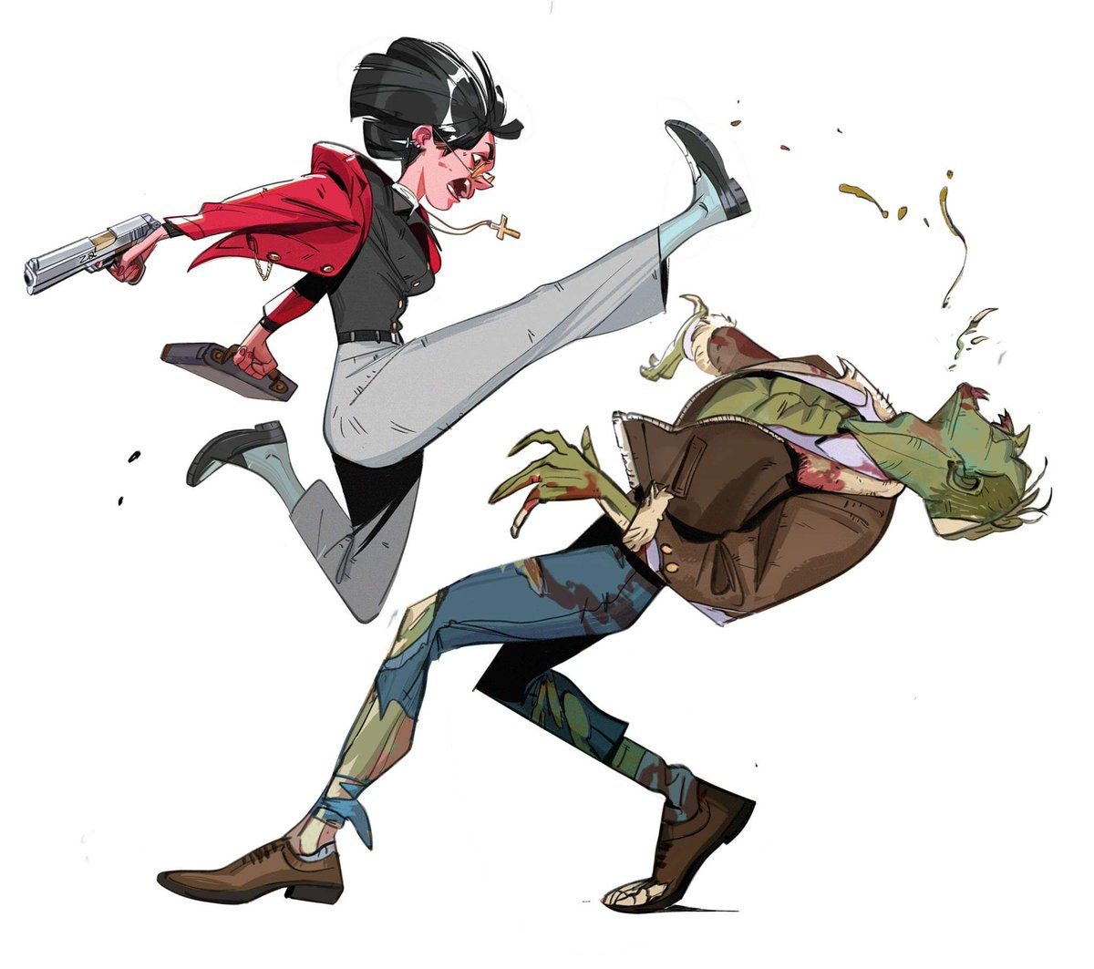 A little something I contributed for  @masters_of_anatomy 's new art book Fighting Poses. Check it out on KS ! #artbook #procreate
 kickstarter.com/projects/13025…