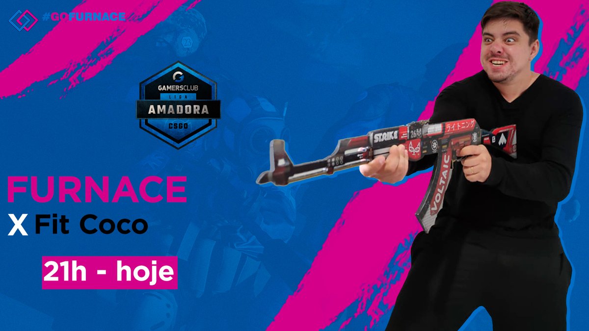 furnacesports's tweet photo. A RETA FINAL CHEGOU!
Hoje vamos enfrentar #FitCoco às 21 horas pela Liga Amadora em uma das nossas ultimas partidas pelas fases de grupo!
#GOFURNACE https://t.co/rT1Q2kZ6AP