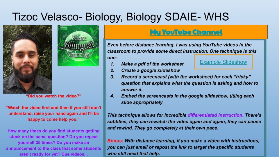 EdtechPVUSD's tweet photo. Tech Services’ loves to celebrate Innovative Teaching using Technology! Congrats go to Tizoc Velasco (WHS), Bobbie Grennier (STR) and Evelyn Garcia-Monge (HAH) for increasing student learning and engagement! https://t.co/3Ve28ljJx7 @WHSWildcatz @bhofkins @mlrod @PajaroValleyUSD https://t.co/AuDuhiMjGv