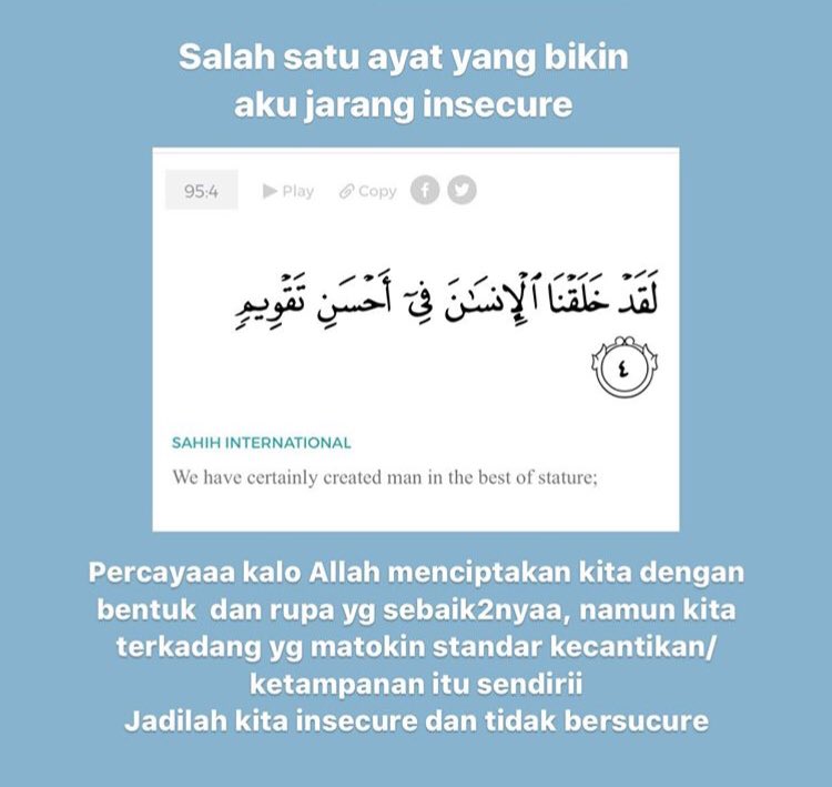 ammarhsymm's tweet photo. Nih buat yang sering insecure ya:) https://t.co/W5NTXpFuvU