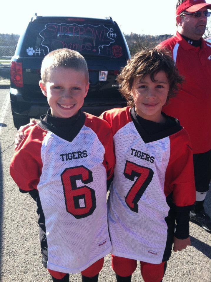 #ThrowbackThursday These 2 have been teammates for a long time in multiple sports! The numbers have remained the same. The sports have changed, but friendship &amp; memories will last a lifetime!#FootballPlayersMakeGoodLacrossePlayers #ZacAttack #SuperbowlChamps2009 #OffensiveMVPs