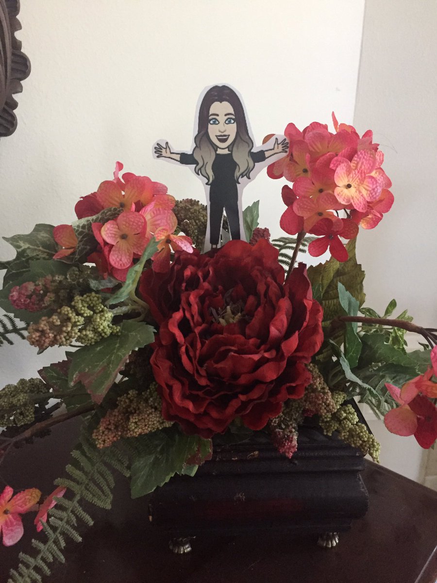 GarzaBHoover's tweet photo. Our wonderful flat principal is enjoying the roses and a ride  with Omega!! https://t.co/mb6MCj3i9X