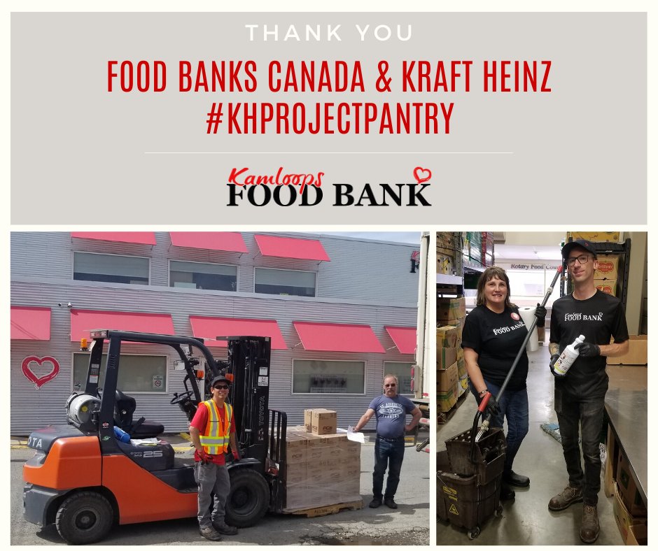 kamfoodbank's tweet photo. #ThankfulThursday is brought to you by @KraftHeinzCan and their delivery of 62 cases of surface sanitizer! These important supplies will help ensure we can safely serve the Kamloops community and other regional communities.
#khprojectpantry @foodbankscanada @RealFoodBanksBC https://t.co/bmAmq1RCKa