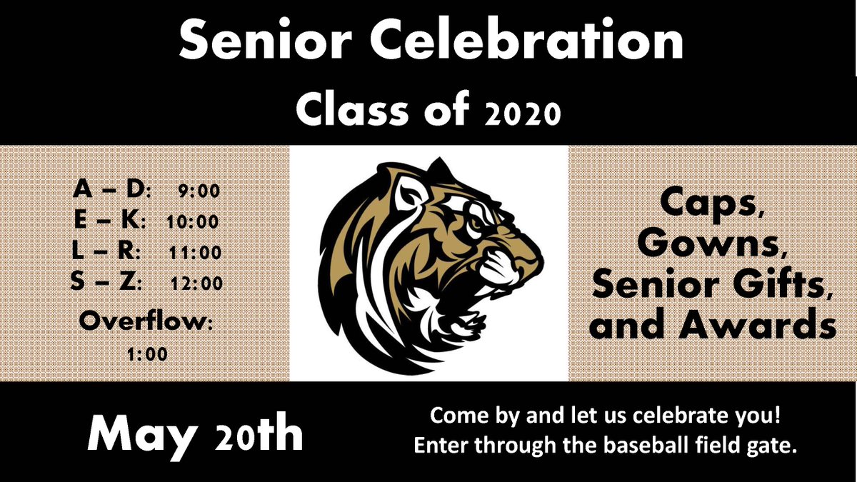 Seniors, mark your calendars! 🎓💛🖤