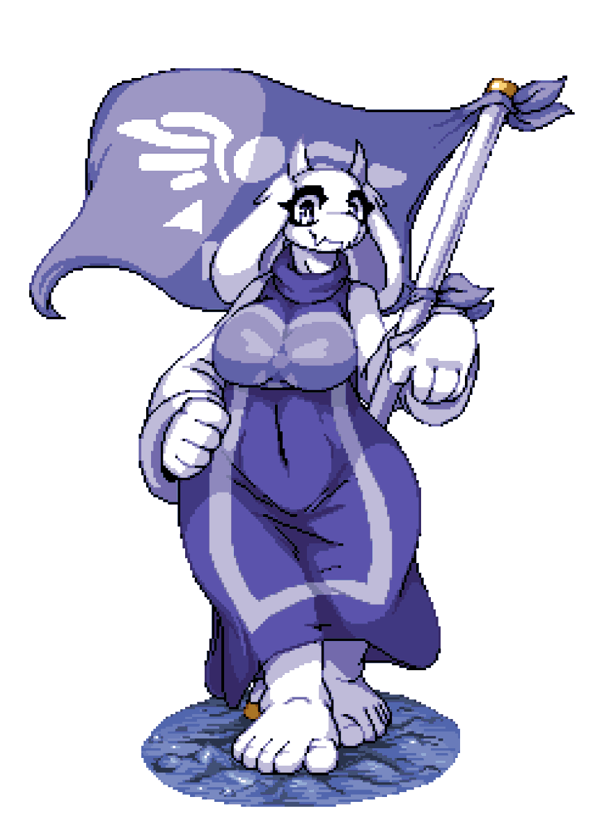 Aru G Open For Commissions Also A Pixel Art Of Toriel I Did Around 2 Or 3 Weeks Ago I Forgot To Post Her Here Too Toriel Undertale Fanart Female