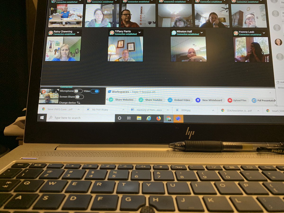 KathrynM101's tweet photo. Check out some of our Moore Teacher Heroes in virtual #Makerspace #EdTech PD with @TechTerraEd. @yaleab27 @wellssusan @moore_magnet #MooreAtHome https://t.co/kNcIChHoK6