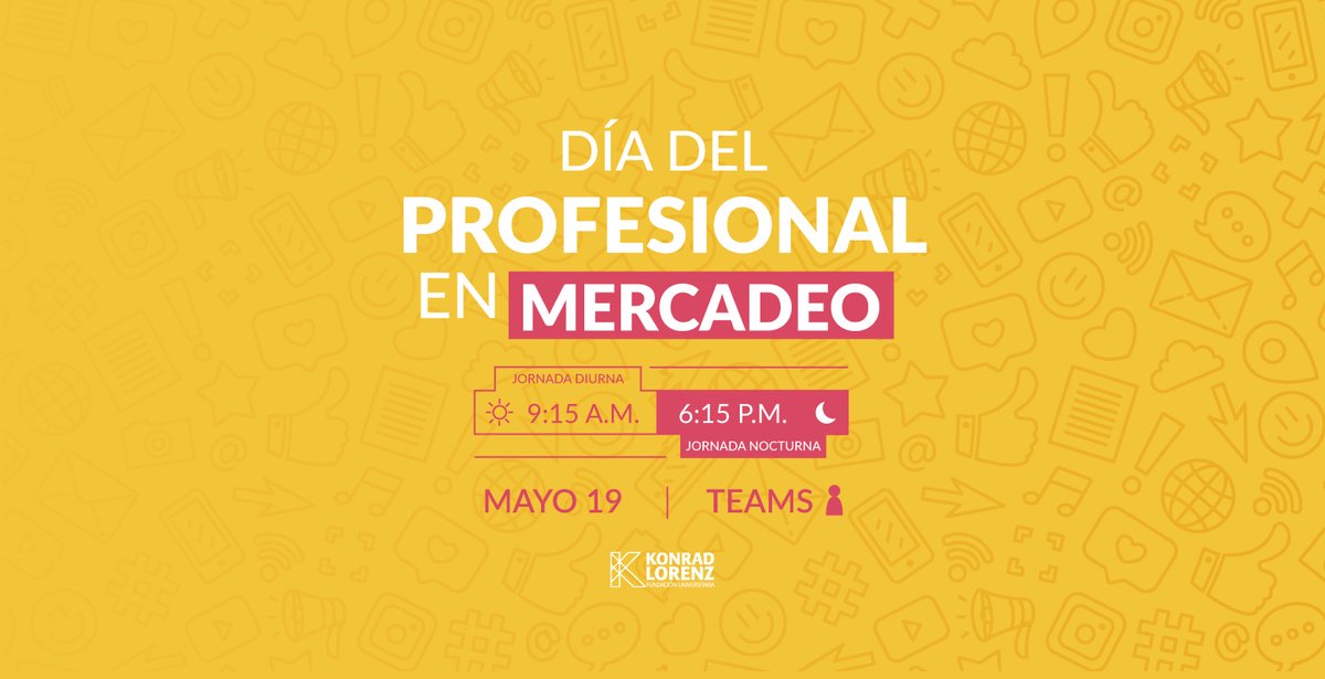 ukonradlorenz's tweet photo. Te invitamos a participar en las conferencias que se realizarán con motivo de la celebración del Día del Profesional en Mercadeo.

¡No te lo pierdas!

Detalles en: https://t.co/tjlpcA8DAl https://t.co/nuLKFBeVsv