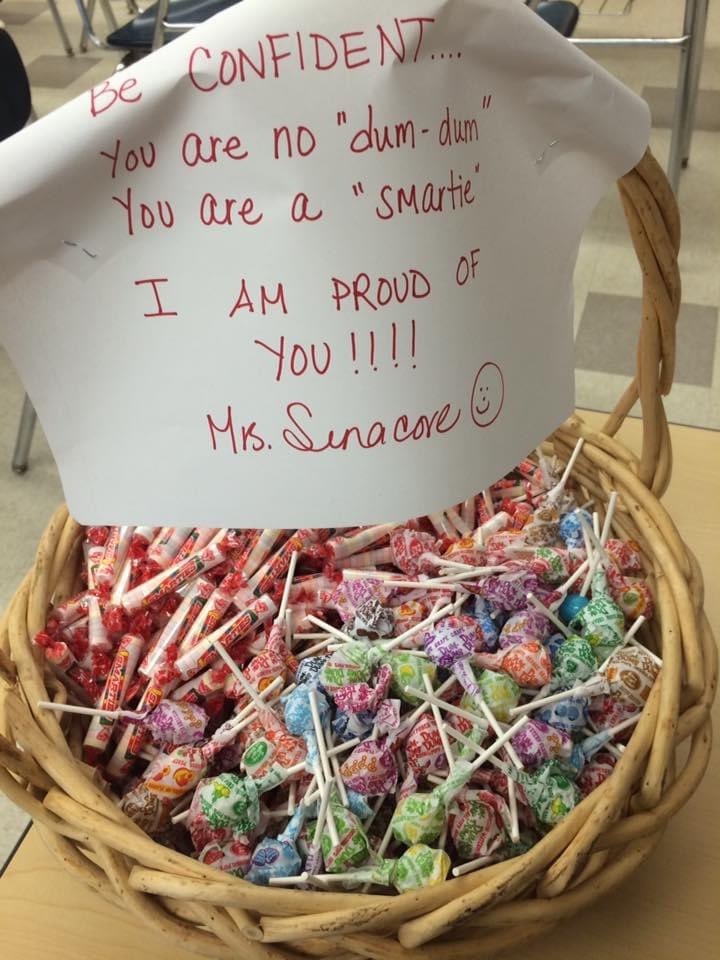 HistorySinacore's tweet photo. Hi again #APUSH students, imagine I’ve been playing the Rocky theme each day in class, left you chalk messages on the sidewalk in front of East, high-fived you all before the exam, and reminded you that “you are no dum dum, you are a smartie!” Sending you all the best! https://t.co/ME7X7dP0xn