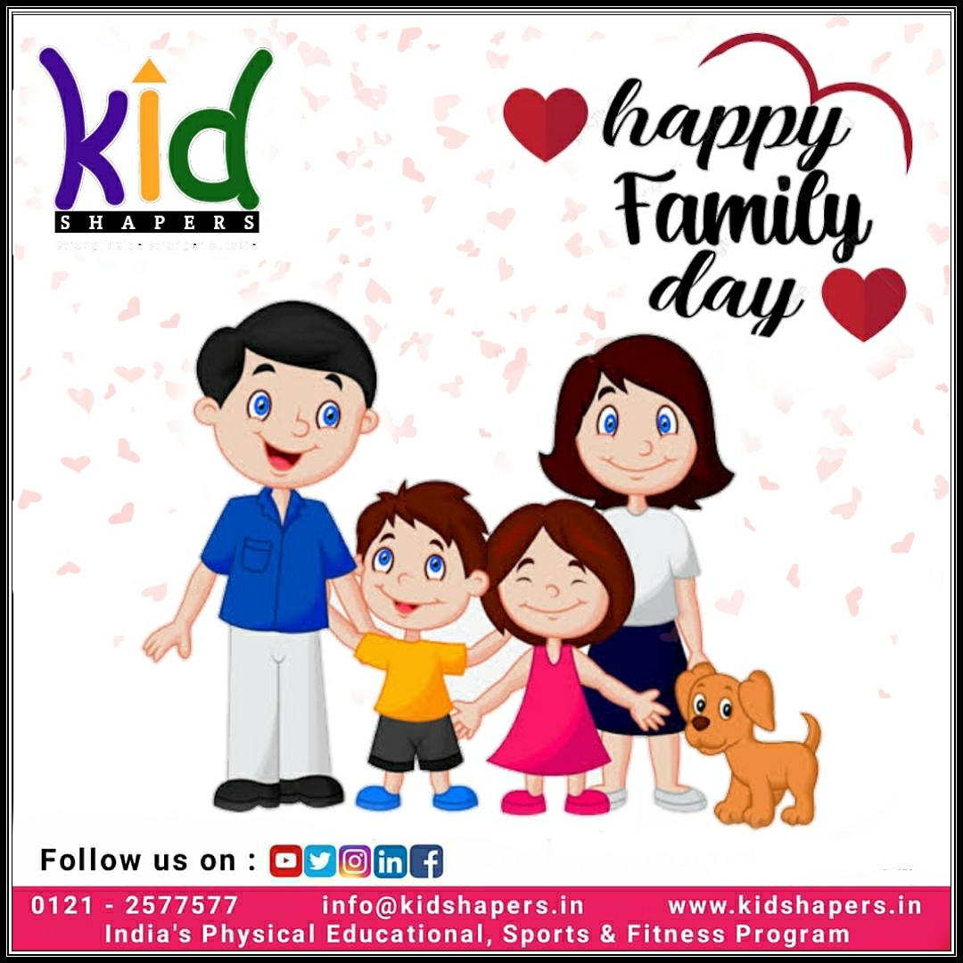 KIDSHAPERS's tweet photo. Family is a great blessing from God. Keep it safe. Happy Family Day!
#kidshaperindia #stronginsidestrongeroutside #family #familytime #StaySafeStayHome #celebration #COVID19 https://t.co/cZ11AO2jnW