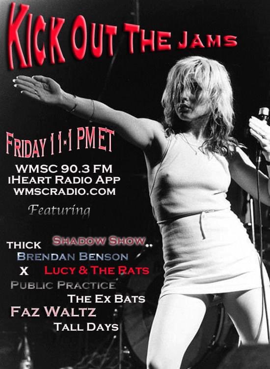 TUNE IN Today 11-1 PM to <a href="/WMSC/">90.3 WMSC-FM</a> for another installment of Kick out the Jams featuring new music from @theexbats <a href="/thickinbrooklyn/">THICK</a> <a href="/FAZWALTZ/">FAZ WALTZ</a> <a href="/brendanbensongs/">Brendan Benson</a> <a href="/PublicPractice_/">Public Practice</a> <a href="/TallDays/">Tall Days</a> &amp; more! 

<a href="/iHeartRadio/">iHeartRadio</a> / wmscradio.com