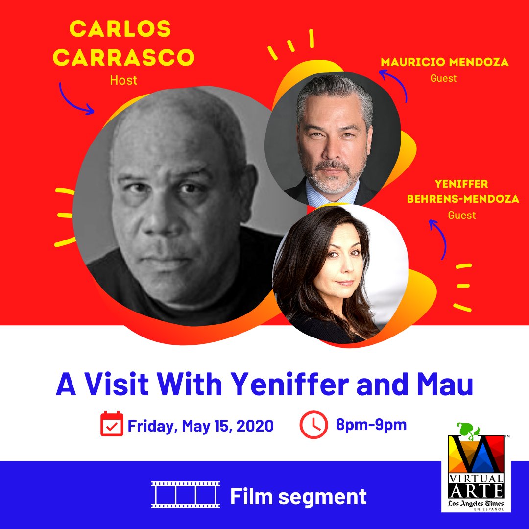 VirtualArteFest's tweet photo. 👥An honest conversation with @mauriciomendozaoffical and @trueyen: actors, producers, teachers &amp; parents. Presented by @popeyebibo
8 PM FB Live @latimesespanol ⠀⠀⠀⠀⠀⠀⠀⠀⠀⠀⠀⠀⠀⠀⠀⠀
#VirtualArte #VirtualArteFestival #TheNewCreatives https://t.co/bUh7NITTEA