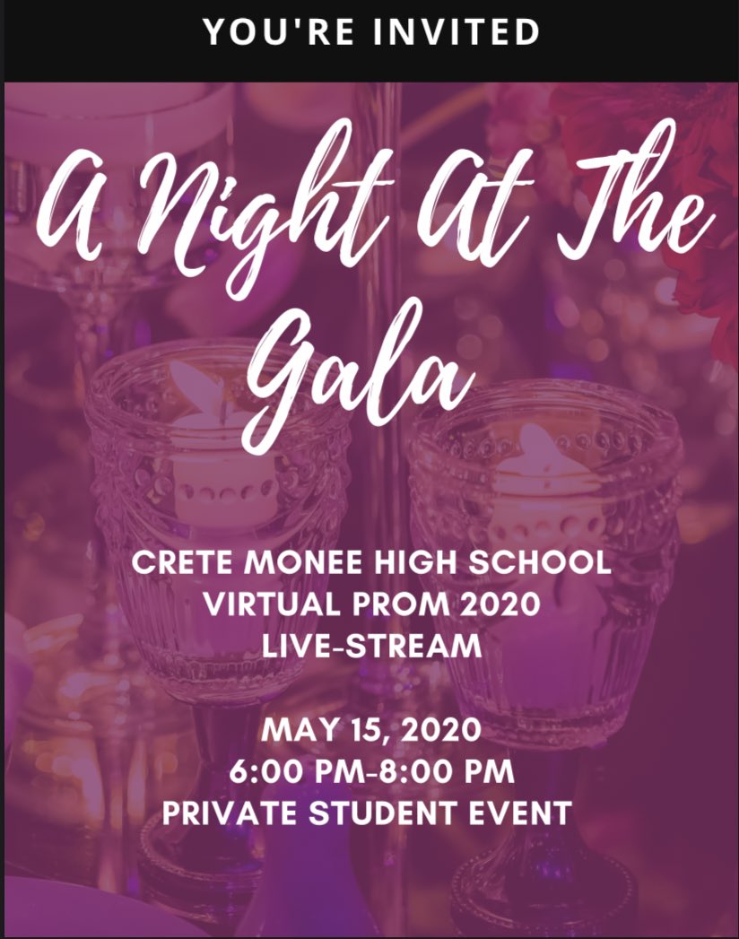 CmhsGov's tweet photo. Last Minute Virtual Prom Details !! ❤️ https://t.co/T4T7bBEpmf