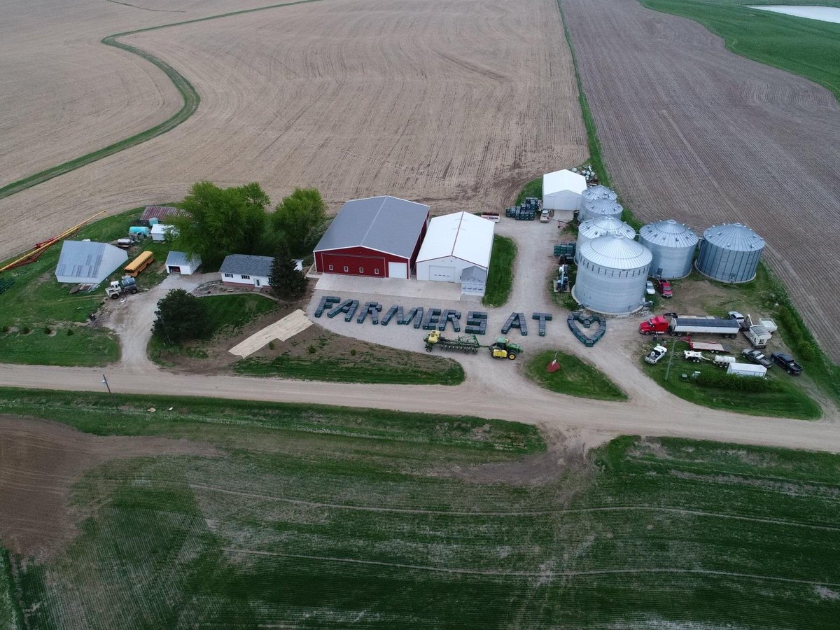If you were flying over Wolf Creek Seed yesterday we had a message for you!  This might be <a href="/BecksHybrids/">Beck's Hybrids</a> motto, but we believe in it 100%.  A special thanks goes out to Mitch, Nate, AJ and Shane.  We still had some extra boxes left over but we ran out of room!