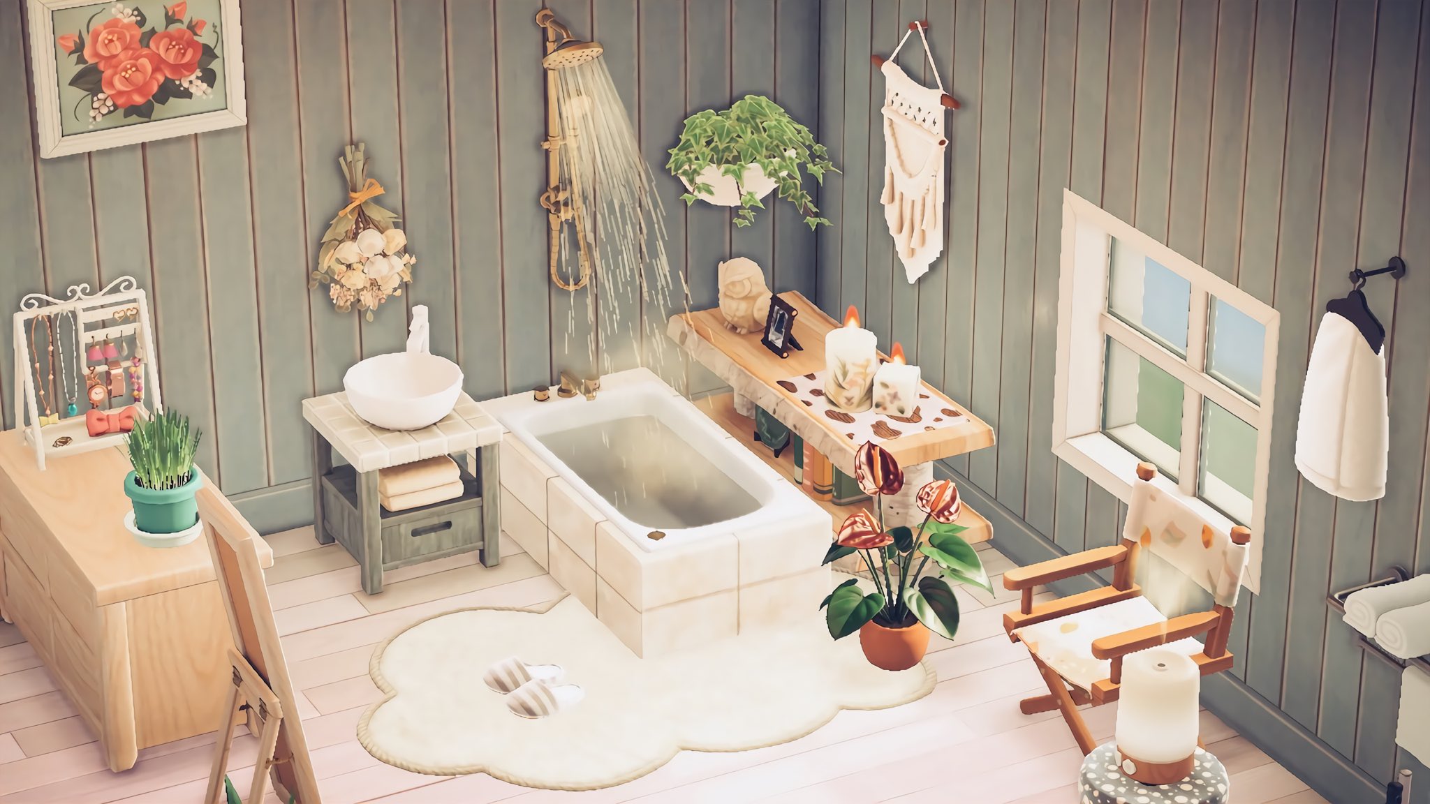 wendy 🦋 on Twitter "animal crossing bathroom tingz 🤩 acnh 