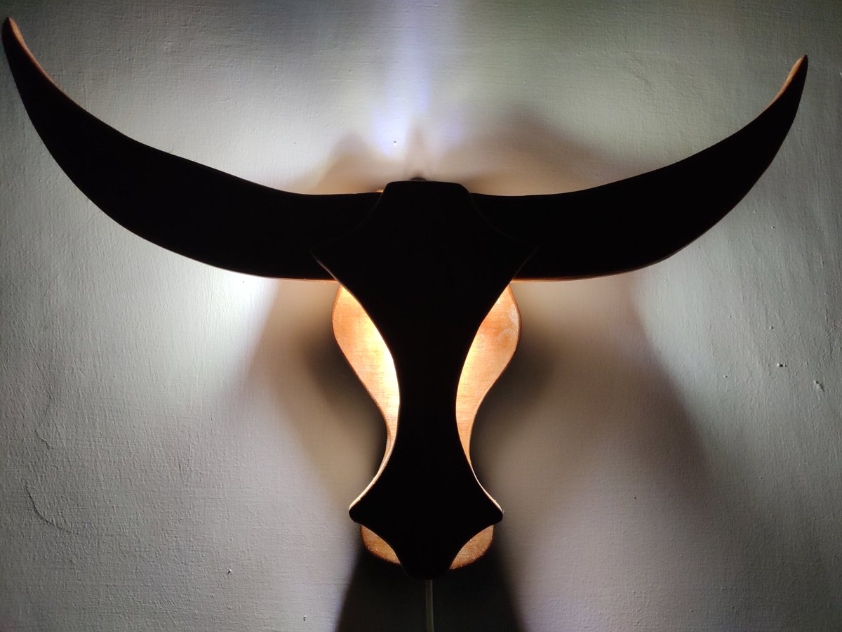 ashishs4612's tweet photo. Created this BUFFALO whilst lockdown..  Wood...Light.  laquer.  #lockdown #lightroom #artvsartists2020 #handmadegifts #decoratives #Darkandlight https://t.co/NHP24OIDjC