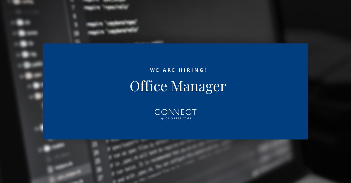 CONNECTbyCBC's tweet photo. We're growing our team! We're hiring an Office Manager. Click the link below to find out more.

https://t.co/gVDubJnNqf https://t.co/zBN8eB5hx9
