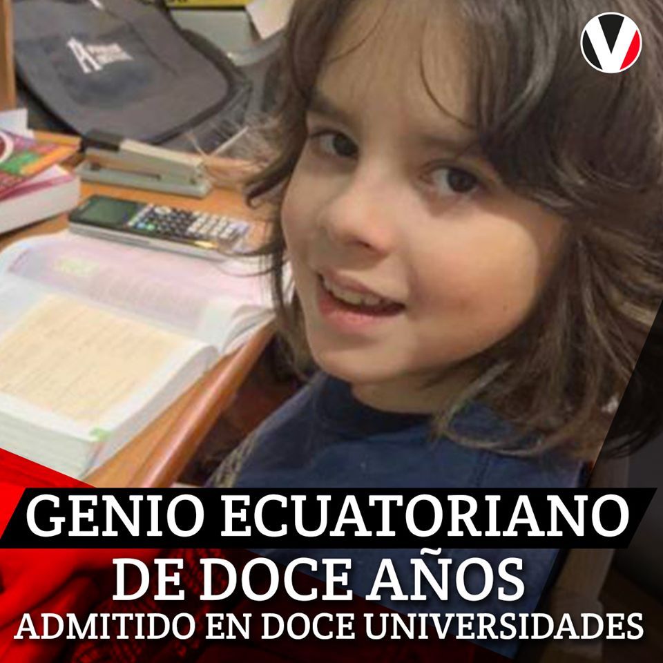revistavistazo's tweet photo. #SORPRENDENTE | ¿Qué hacía usted a los 12 años? Daniel ha sido admitido en más de 10 universidades, toca el violín, el piano y aprende mandarín. Es un niño superdotado.
https://t.co/x4IP9pEpHk https://t.co/JMXuPPstmC