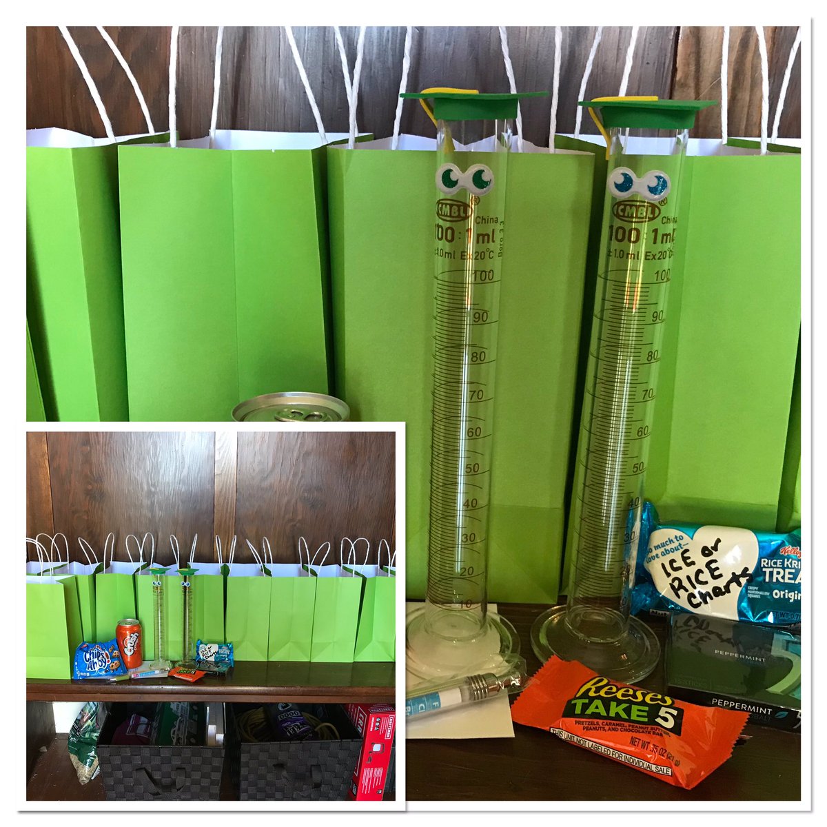 stollekristen's tweet photo. Drove around our beautiful town delivering โExam Cramโ gift bags to my AP Chemistry students. Two of my students are seniors...who will soon have something in common with these cylinders. They should all be proud this year! #ap #apchem #apchemistry #nmpsrocks @NMHS_CT https://t.co/DdE0fWKw9Y