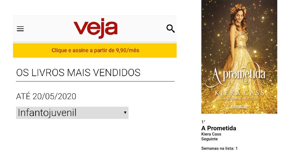 editoraseguinte's tweet image. "A prometida" também estreou em 1º na lista da @VEJA! 🥳

Conheça o novo livro de @kieracass: bit.ly/aprometida