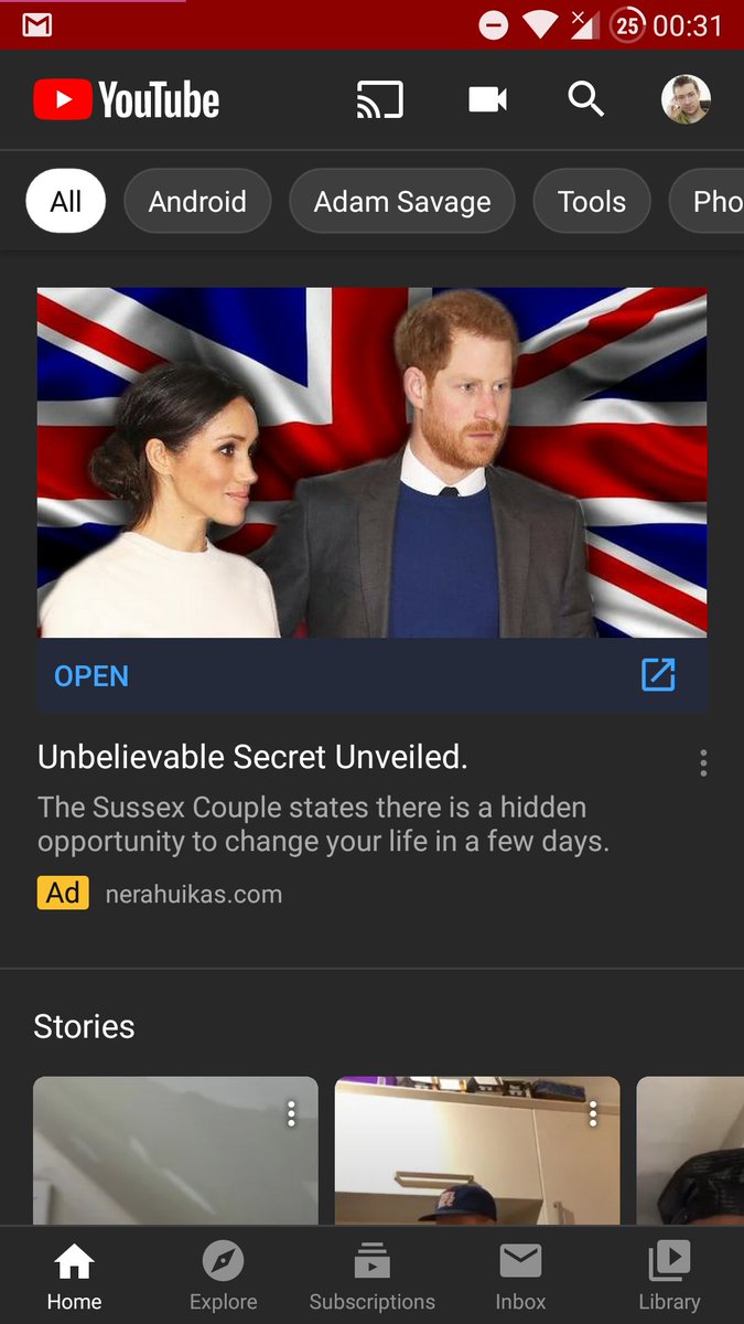 AlanHart's tweet image. FYI Someone is running ads on @YouTube pretending to be the @BBC this may already be taken down by the time anyone sees this but the ads link to a fake BBC article about a "get rich" bitcoin scam. No option to report the and to YouTube. #Scam #Megxit #MeghanAndHarry