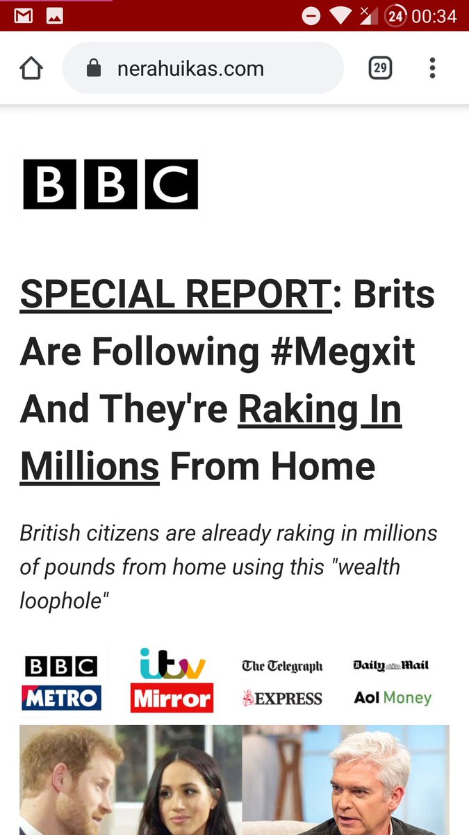 AlanHart's tweet image. FYI Someone is running ads on @YouTube pretending to be the @BBC this may already be taken down by the time anyone sees this but the ads link to a fake BBC article about a "get rich" bitcoin scam. No option to report the and to YouTube. #Scam #Megxit #MeghanAndHarry