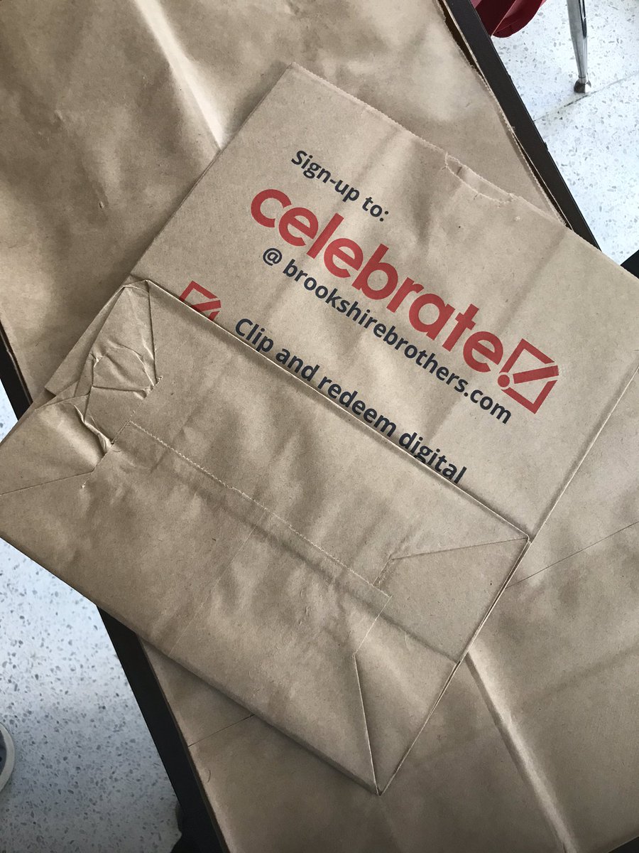 A huge thank you to Brookshire Brothers Rusk for the paper bags! They are always going above and beyond for our students and staff. @brookshirebrothers