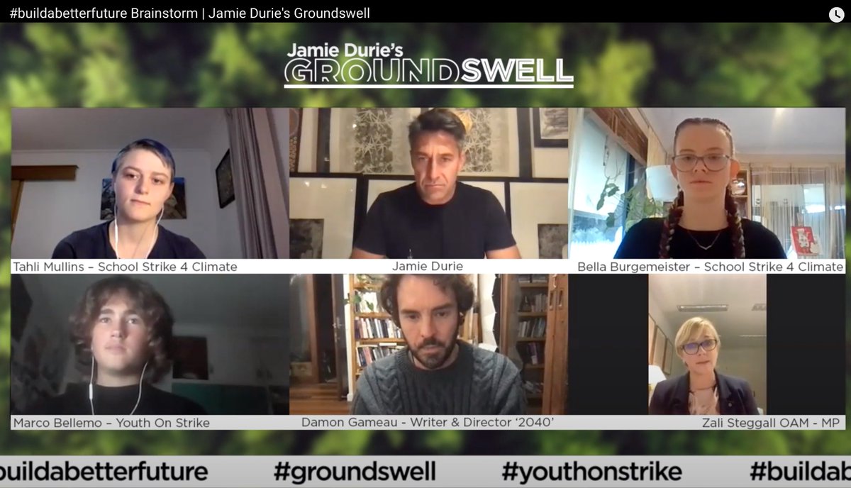 jdgroundswell's tweet photo. Groundswell’s Jamie Durie chats with leading activists to discuss some of the key objectives of this year’s School Strike 4 Climate – and also how the logistics of the strike itself are changing due to COVID-19 #youthonstrike #BUILDABETTERFUTURE Livestream 4pm – 8pm today. https://t.co/jNUPdtdbmy
